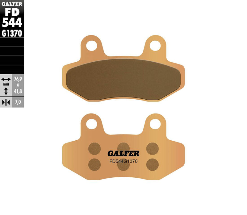 HH Sintered Brake Pads For Hyosung GT 250 - 76.9 MM
