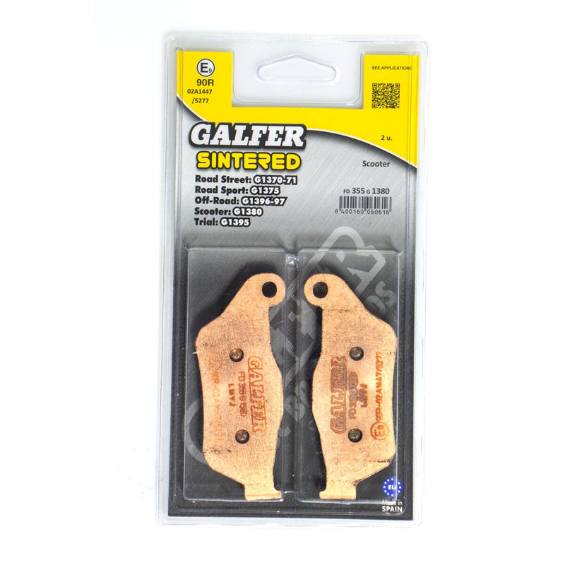 HH Sintered Brake Pads For MBK Cityliner 125 - 94.0 MM