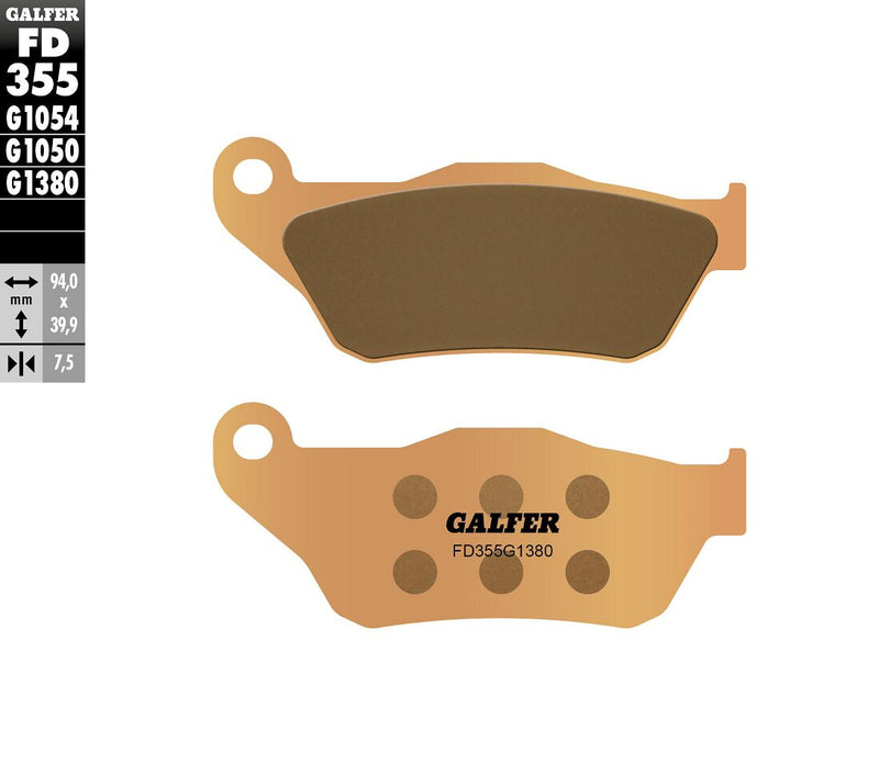 HH Sintered Brake Pads For MBK Cityliner 125 - 94.0 MM