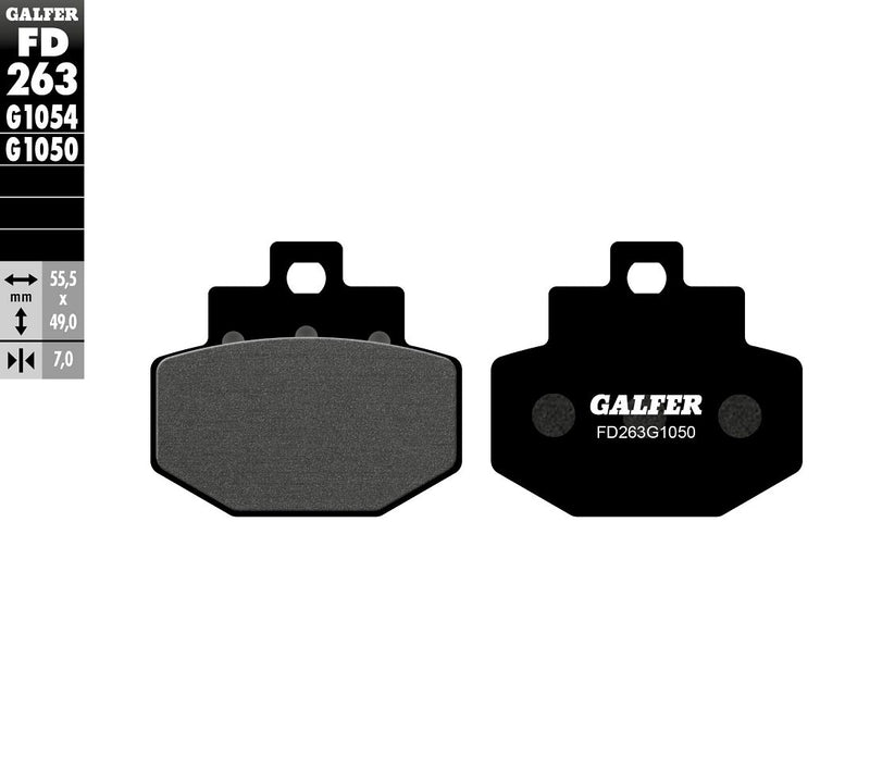 Semi-Metallic Brake Pads For Benelli ADIVA 125 - 55.5 MM