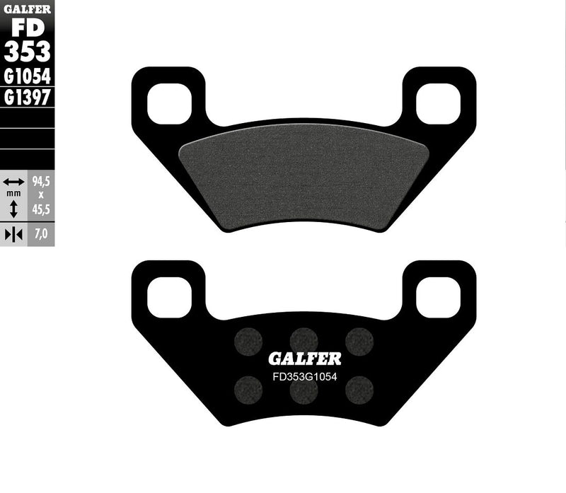 Semi-Metallic Brake Pads For Arctic Cat (Textron) H1 650 4X4 - 94.5 MM