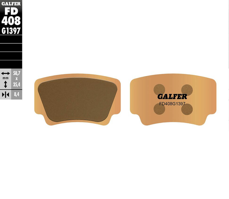 HH Sintered Brake Pads For KTM SX 450 ATV - 58.7 MM