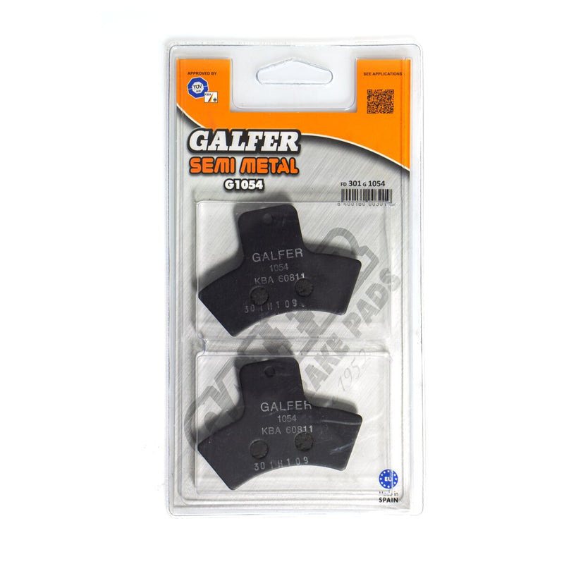 Semi-Metallic Brake Pads For Polaris Big Boss 250 4X6 - 72.8 MM