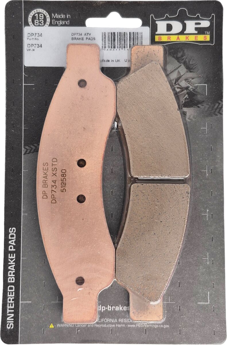 ATV/UTV Sintered Metal Brake Pads For Can AM (BRP) MAVERICK R 999 EFI 4X4 2024-2025 - 155 MM