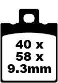 FA Series Organic Brake Pads | Vendor No FA047/3