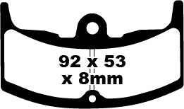 FA Series Organic Brake Pads | Vendor No FA080