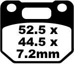 FA Series Organic Brake Pads | Vendor No FA110