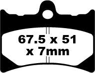 FA Series Organic Brake Pads | Vendor No FA126