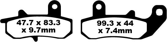 FA Series Organic Brake Pads | Vendor No FA157