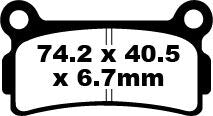 FA Series Organic Brake Pads | Vendor No FA164