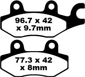 TT Sport Carbon Fusion Brake Pads | Vendor No FA165/2TT
