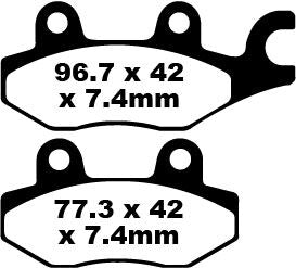 TT Sport Carbon Fusion Brake Pads | Vendor No FA165TT