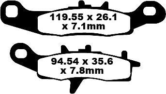 TT Sport Carbon Fusion Brake Pads | Vendor No FA258TT