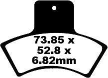 TT Sport Carbon Fusion Brake Pads | Vendor No FA270TT