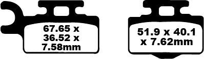 TT Sport Carbon Fusion Brake Pads | Vendor No FA302TT
