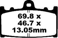 TT Sport Carbon Fusion Brake Pads | Vendor No FA366TT