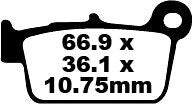 TT Sport Carbon Fusion Brake Pads | Vendor No FA367TT