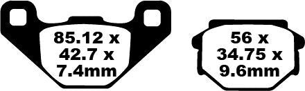 FA Series Organic Brake Pads | Vendor No FA382