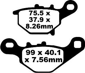 TT Sport Carbon Fusion Brake Pads | Vendor No FA401TT