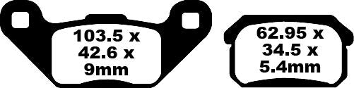 TT Sport Carbon Fusion Brake Pads | Vendor No FA431TT
