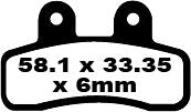 FA Series Organic Brake Pads | Vendor No FA448