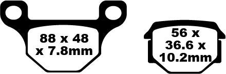 SFA Series Organic Scooter Brake Pads | Vendor No SFA093
