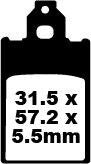 SFA Series Organic Scooter Brake Pads | Vendor No SFA116