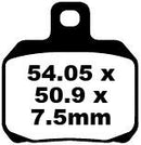 SFA Series Organic Scooter Brake Pads | Vendor No SFA266