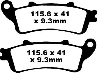 SFA Series Organic Scooter Brake Pads | Vendor No SFA281