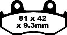 SFA Series Organic Scooter Brake Pads | Vendor No SFA323