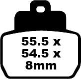 SFA Series Organic Scooter Brake Pads | Vendor No SFA425