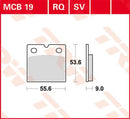 All Round Sintered Metal Brake Pads For Benelli 750 SEI 1975-1977 - 53.6 MM