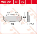 All Round Sintered Metal Brake Pads For Honda CB 1100 F 1983-1984 - 49 MM