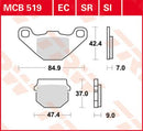 All Round Sintered Metal Brake Pads For Adly (Herkules) AIR TEC 1 50 2010-2011