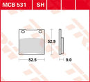 All Round Sintered Metal Brake Pads For Hyosung GT 600 2002-2003 - 52.5 MM