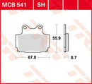 All Round Sintered Metal Brake Pads For Yamaha FZR 250 1987-1988 - 67.8 MM