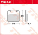 All Round Sintered Metal Brake Pads For Suzuki GSX 1100 E 1980-1986 - 57.9 MM
