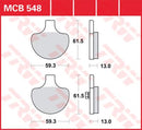 All Round Sintered Metal Brake Pads For Harley Davidson FLHS 1340 1990 - 59.3 MM