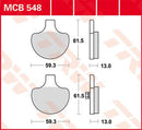 All Round Sintered Metal Brake Pads For Harley Davidson FLHS 1340 1990 - 59.3 MM