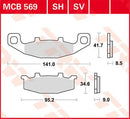 All Round Sintered Metal Brake Pads For Hyosung GT 600 2002-2003