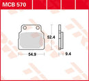 Brake Pad Allround Organic Standard For Honda CB 450 N 1986