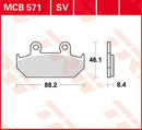 All Round Sintered Metal Brake Pads For Honda CBR 1000 F 1987-1988 - 88.2 MM