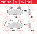 All Round Sintered Metal Brake Pads For Aprilia SX 125 ABS 2018-2024 - 41.9 MM