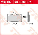 All Round Sintered Metal Brake Pads For Kawasaki GPZ 900 R 1990-1994 - 46.2 MM