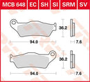 All Round Sintered Metal Brake Pads For Aprilia MX 125 2004-2007 - 94 MM