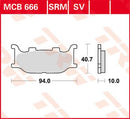 All Round Sintered Metal Brake Pads For Italjet JUPITER 125 2003 - 40.7 MM