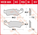 All Round Sintered Metal Brake Pads For Beta RR 250 2006-2022 - 34.2 MM