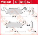 All Round Sintered Metal Brake Pads For Kawasaki ER-6F 650 2006-2011