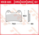All Round Sintered Metal Brake Pads For Aprilia PEGASO 650 STRADA 2005-2008 - 74.9 MM