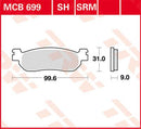 All Round Sintered Metal Brake Pads For Italjet JUPITER 125 2003 - 99.6 MM